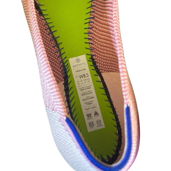 Rothy's Limited Edition Pink Captoe Flats Breast Cancer Awareness Retired Sz 8.5 - Picture 5 of 8